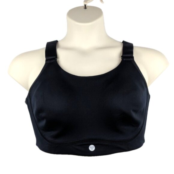 Livi Active Lane Bryant Womens Bra Sports Molded No Wire 40D Solid Black - Picture 4 of 7